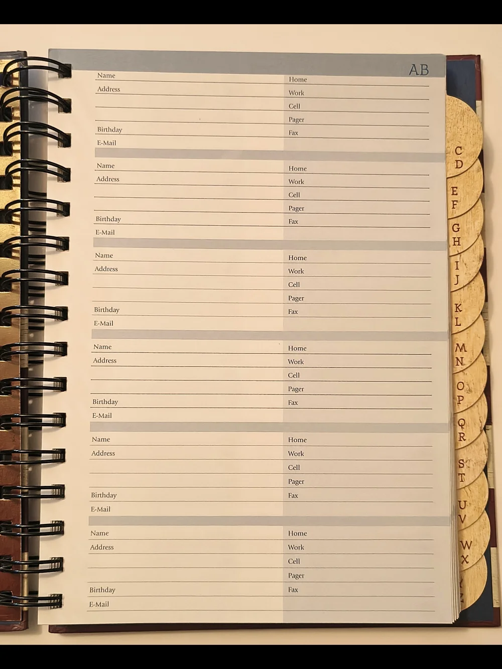 American Flag Address Book